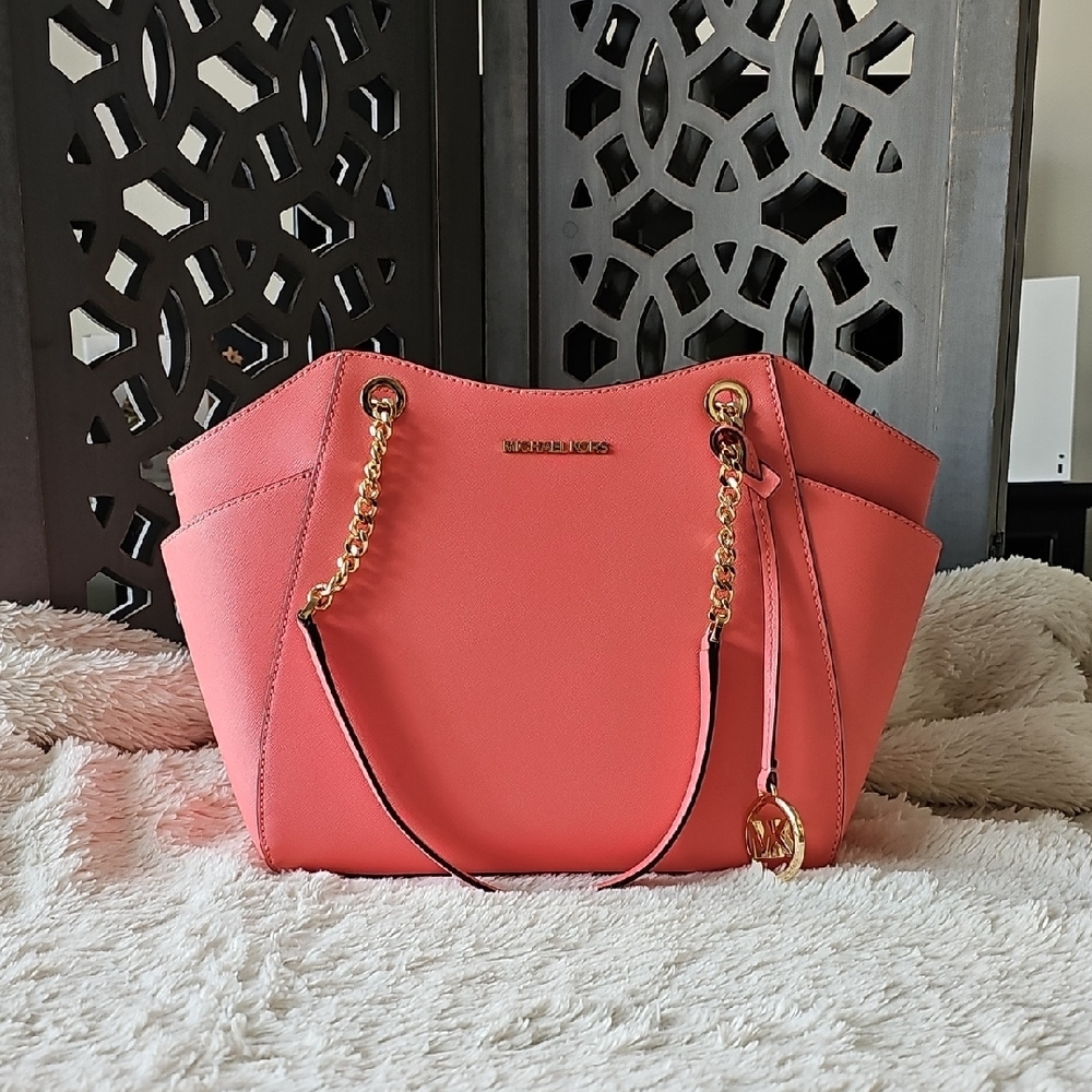 Michael Kors Coral Tote Bag